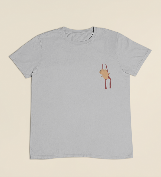 Camiseta Infantil 4 a 9 anos Capivara Tecido