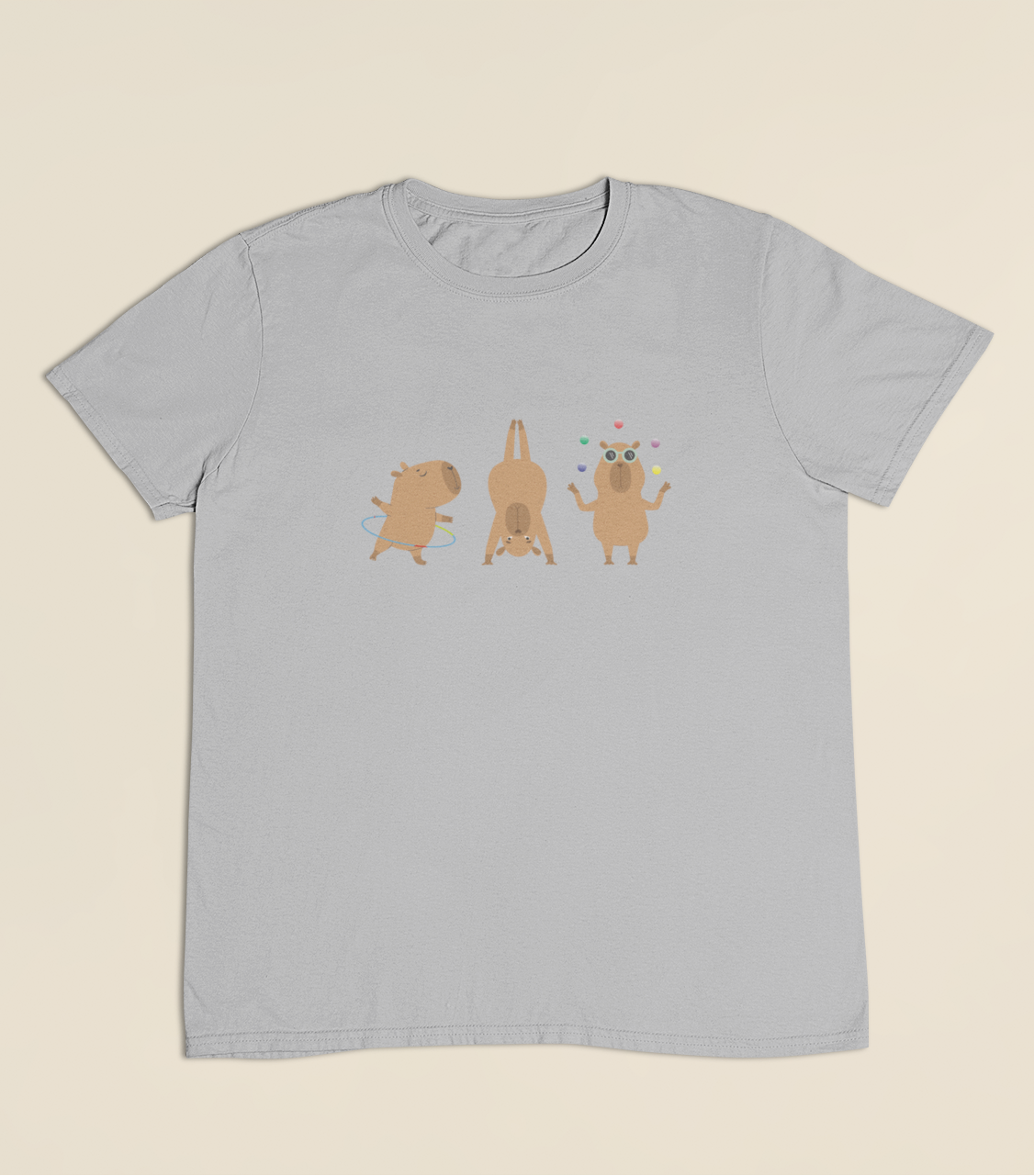 Camiseta Infantil 4 a 9 anos Capivaras Solo