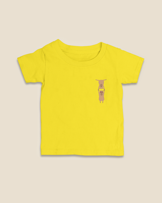 Camiseta Infantil 0 a 3 anos Capivaras Mão a Mão
