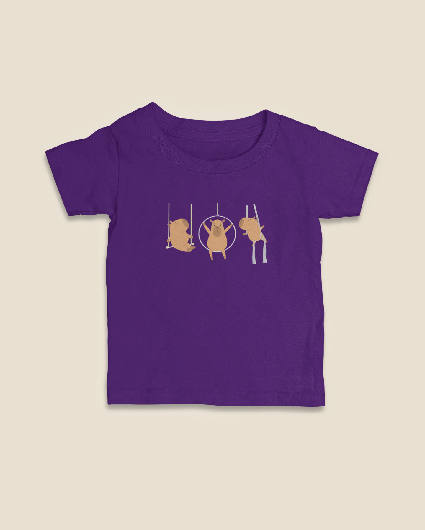 Camiseta Infantil 0 a 3 anos Capivaras Aéreos
