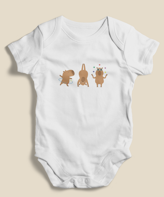 Body Bebê 0 a 1 ano Capivaras Solo