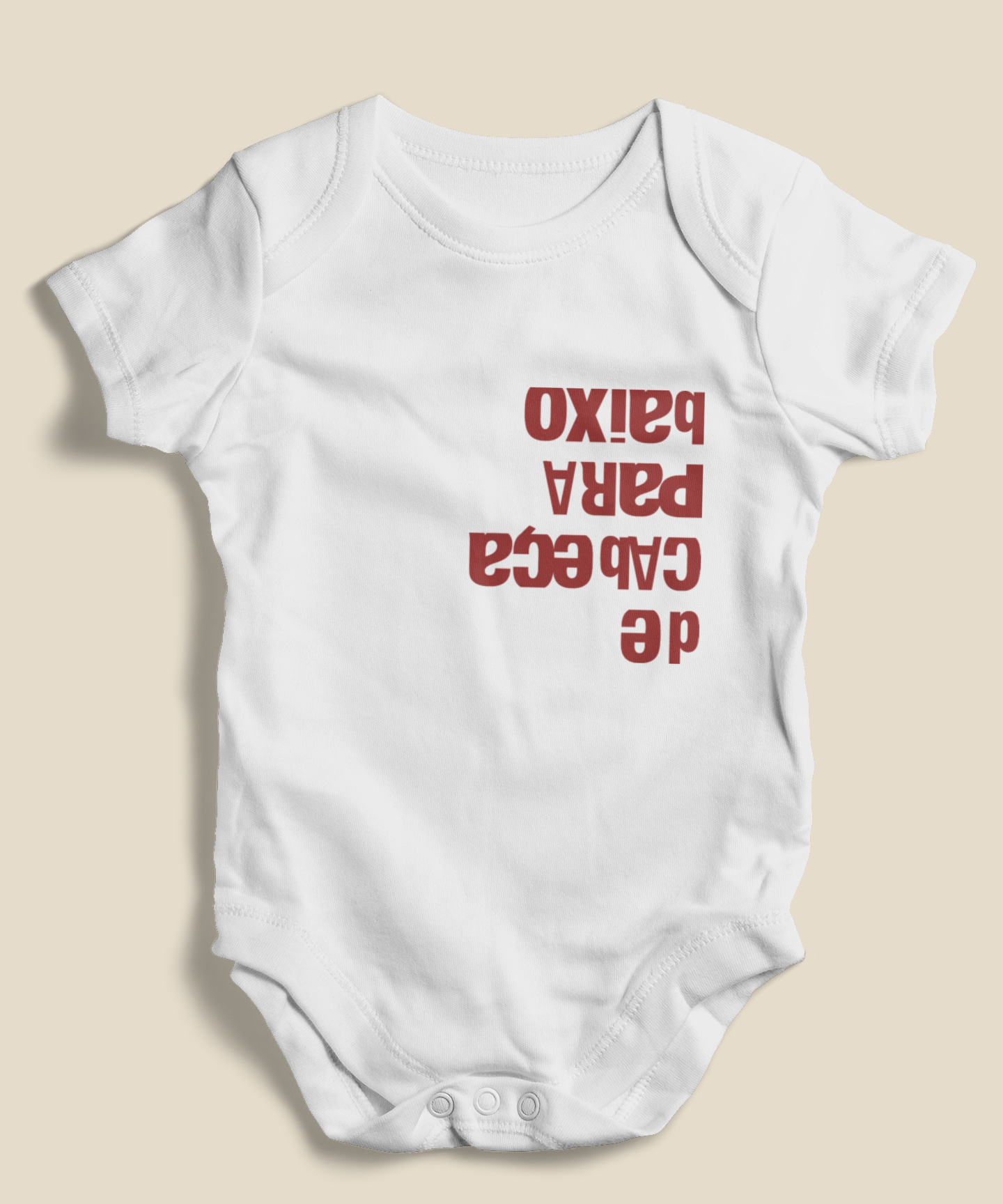 Body Bebê 0 a 1 ano De Cabeça Para Baixo