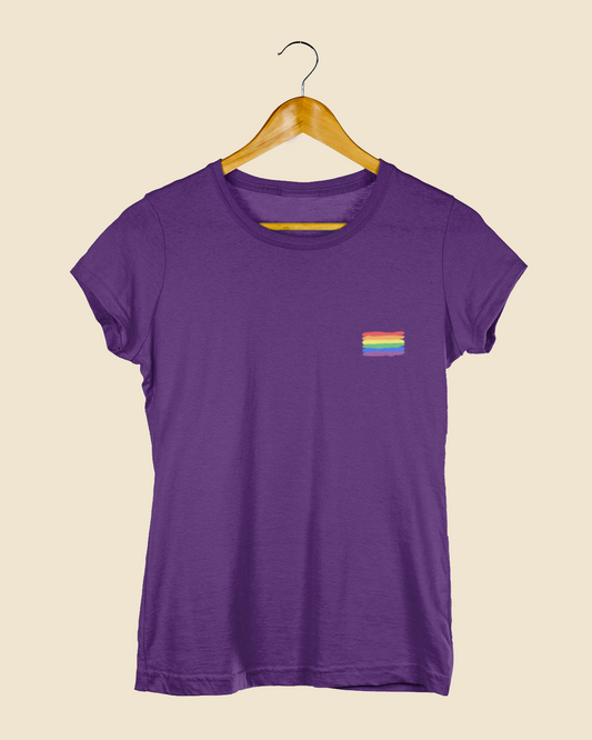 Camiseta Baby Look Bandeira LGBT+