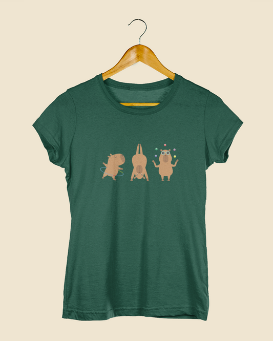 Camiseta Baby Look Capivaras Solo