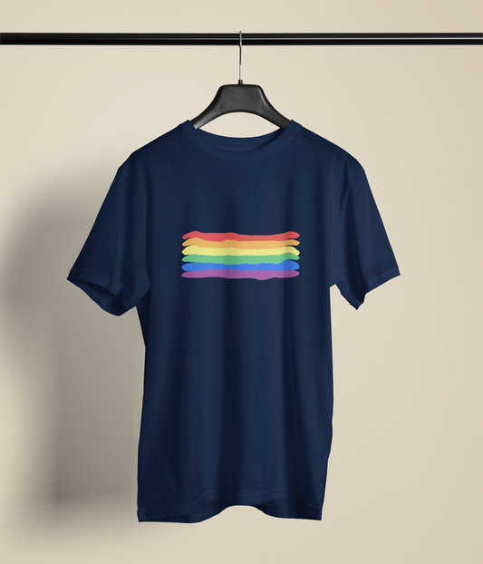 Camiseta Básica Bandeira LGBT+