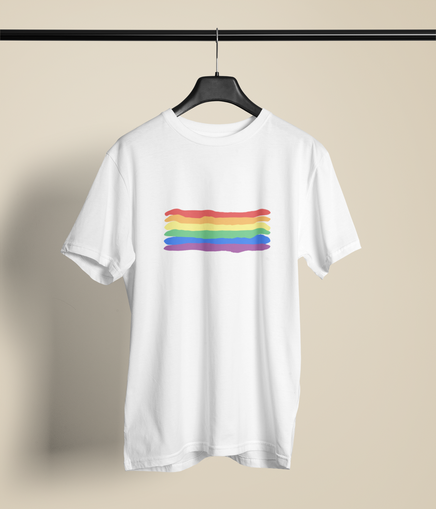 Camiseta Básica Bandeira LGBT+