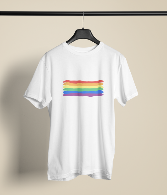 Camiseta Básica Bandeira LGBT+