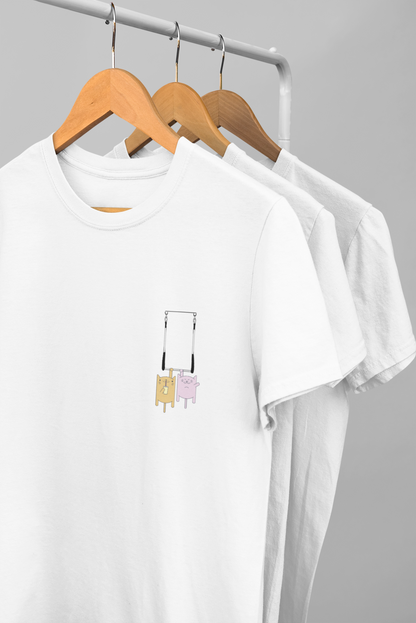 Camiseta Básica Gatos Trapezistas