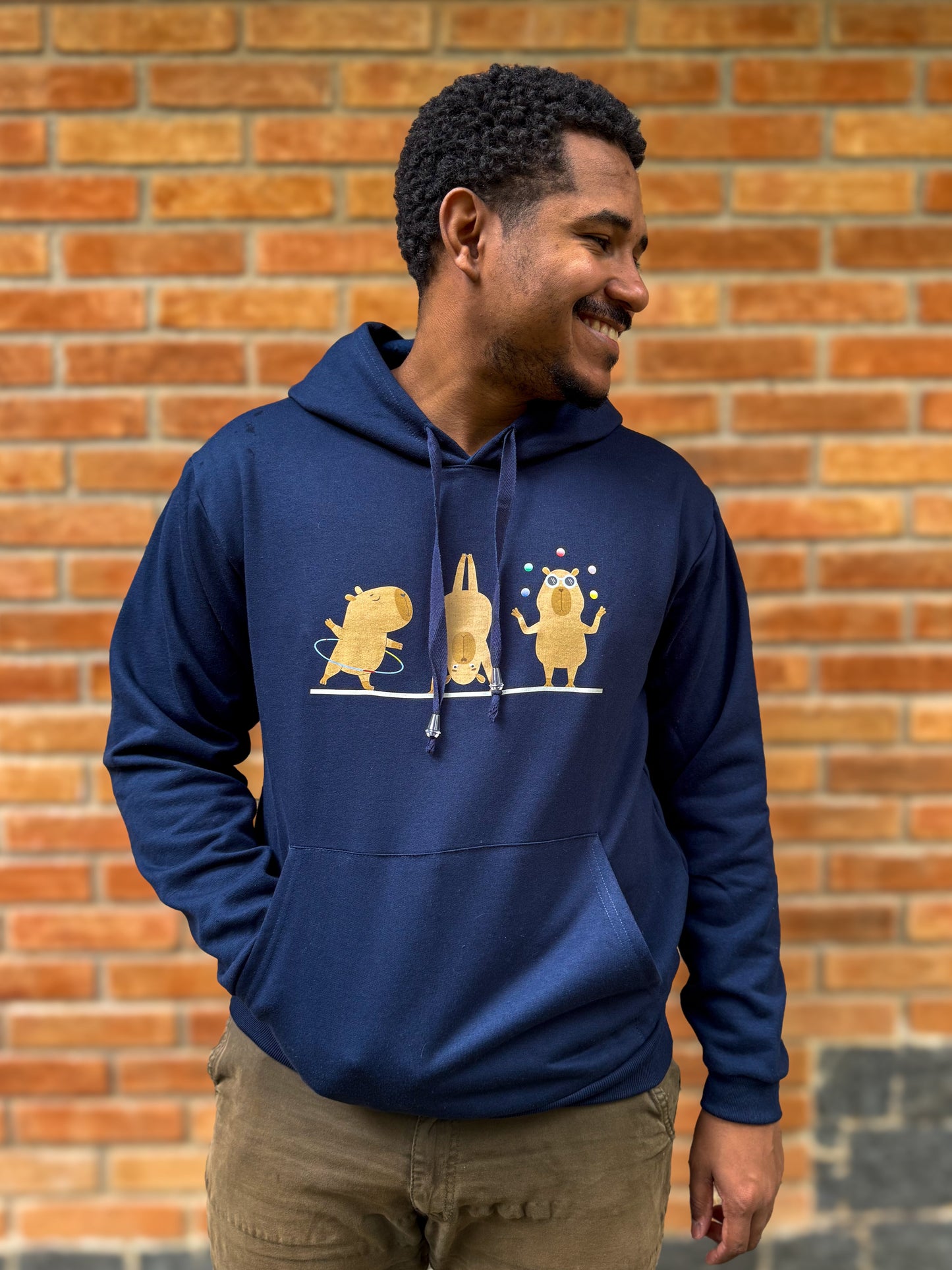 Moletom Canguru Capuz Capivaras Solo