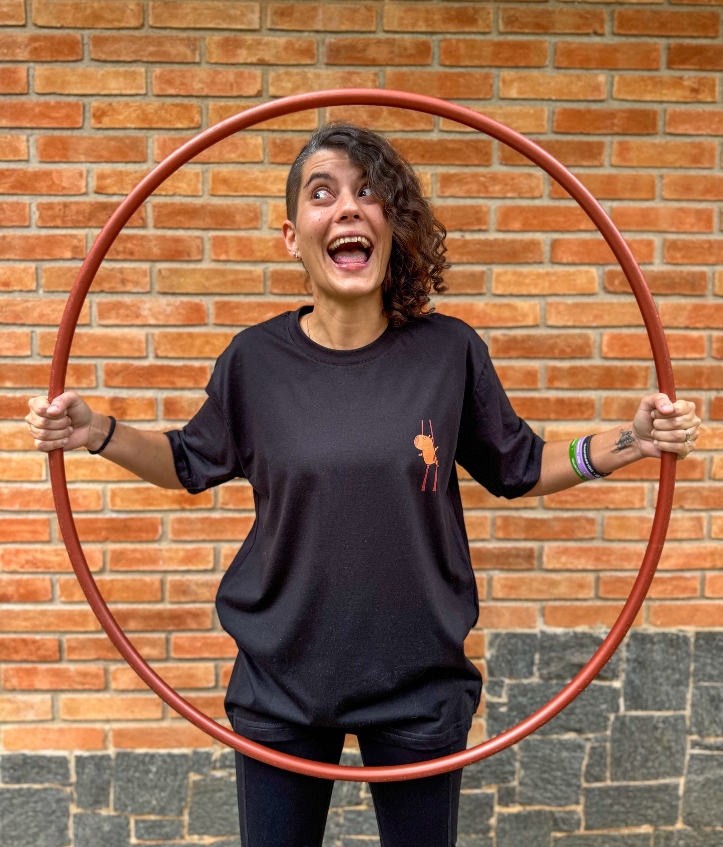 Camiseta Oversized Capivara Tecido