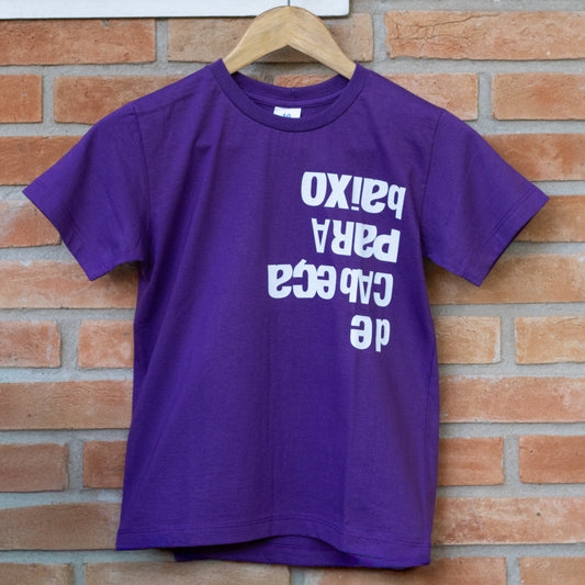 Camiseta Juvenil 10 a 16 anos De Cabeça Para Baixo