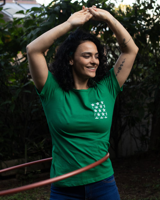 Camiseta Baby Look Estrela