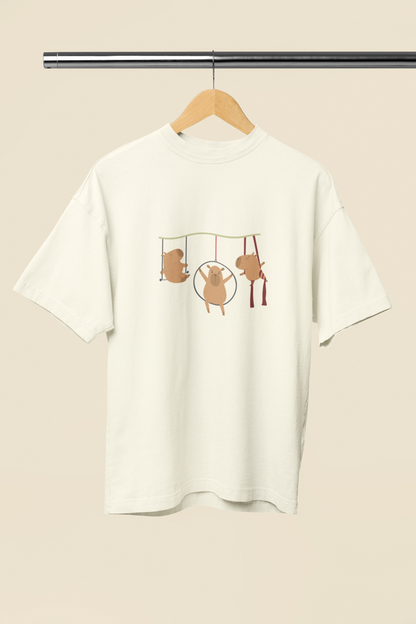 Camiseta Oversized Capivaras Aéreos