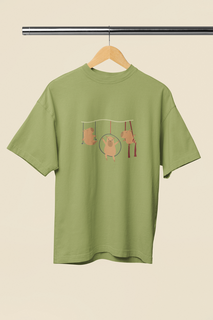 Camiseta Oversized Capivaras Aéreos