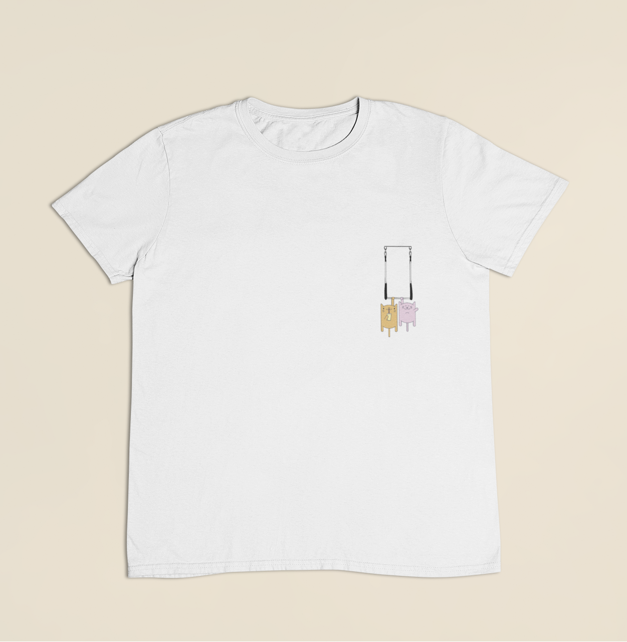 Camiseta Infantil 4 a 9 anos Gatos Trapezistas