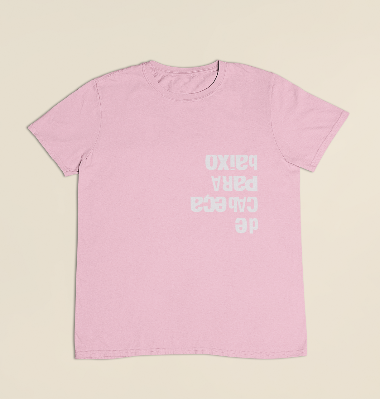 Camiseta Infantil 4 a 9 anos De Cabeça Para Baixo