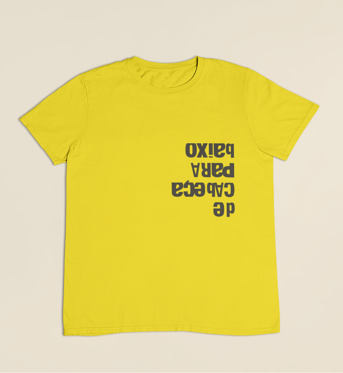 Camiseta Infantil 4 a 9 anos De Cabeça Para Baixo