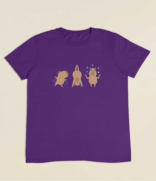 Camiseta Infantil 4 a 9 anos Capivaras Solo