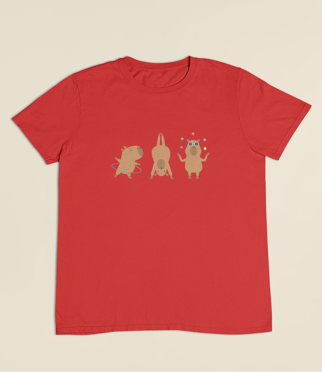 Camiseta Infantil 4 a 9 anos Capivaras Solo