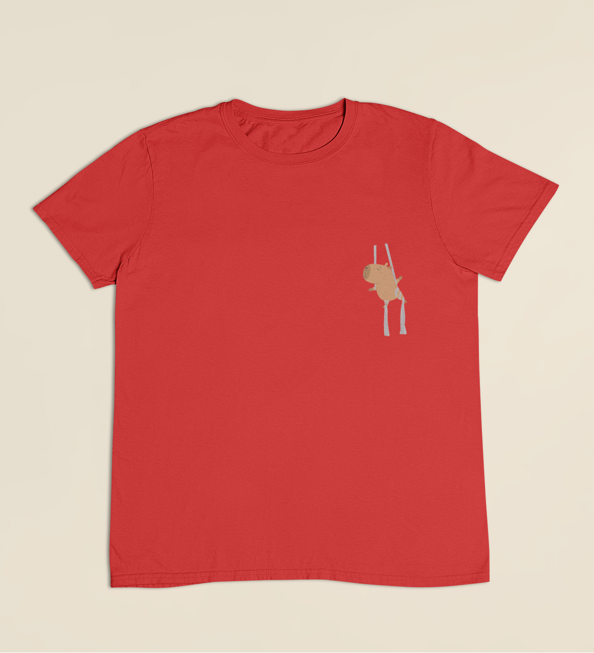 Camiseta Infantil 4 a 9 anos Capivara Tecido