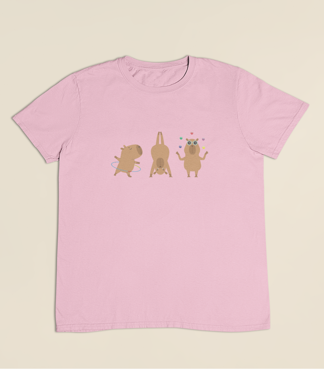 Camiseta Infantil 4 a 9 anos Capivaras Solo
