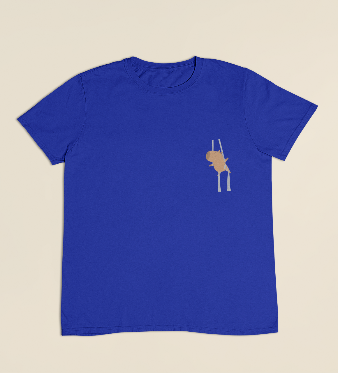 Camiseta Infantil 4 a 9 anos Capivara Tecido