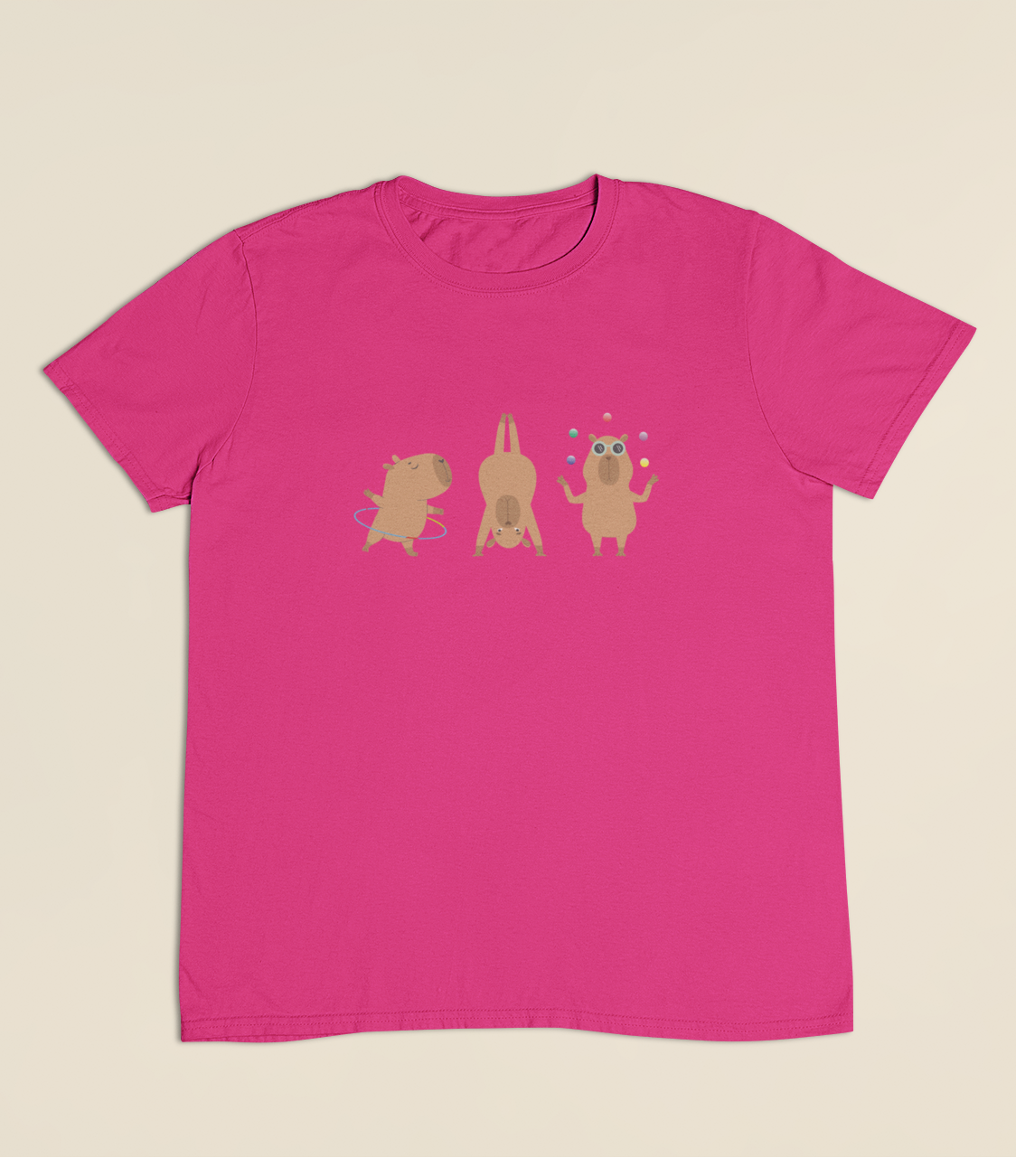 Camiseta Infantil 4 a 9 anos Capivaras Solo