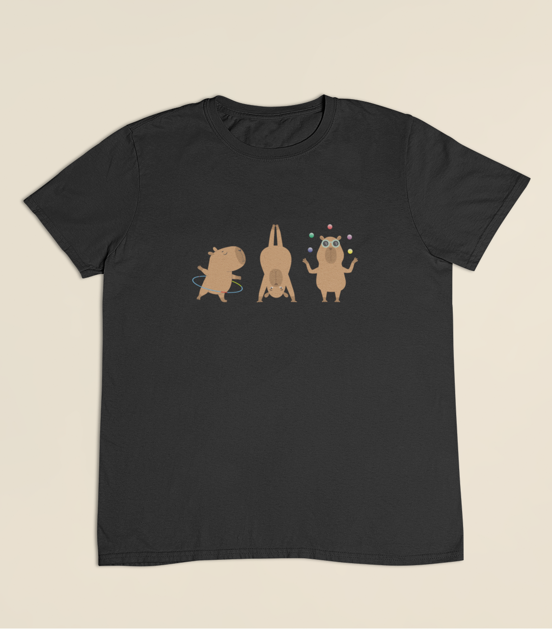 Camiseta Infantil 4 a 9 anos Capivaras Solo