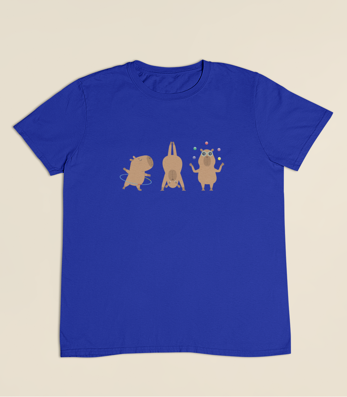 Camiseta Infantil 4 a 9 anos Capivaras Solo