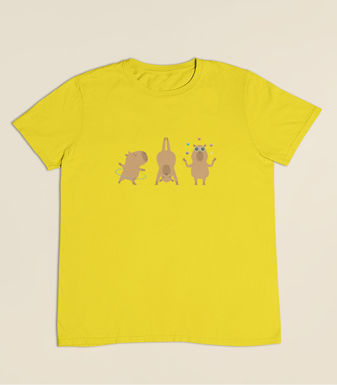 Camiseta Infantil 4 a 9 anos Capivaras Solo