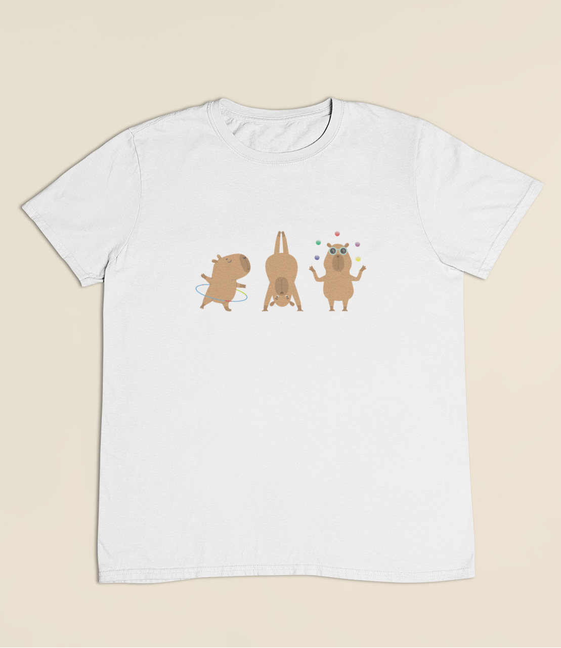 Camiseta Infantil 4 a 9 anos Capivaras Solo