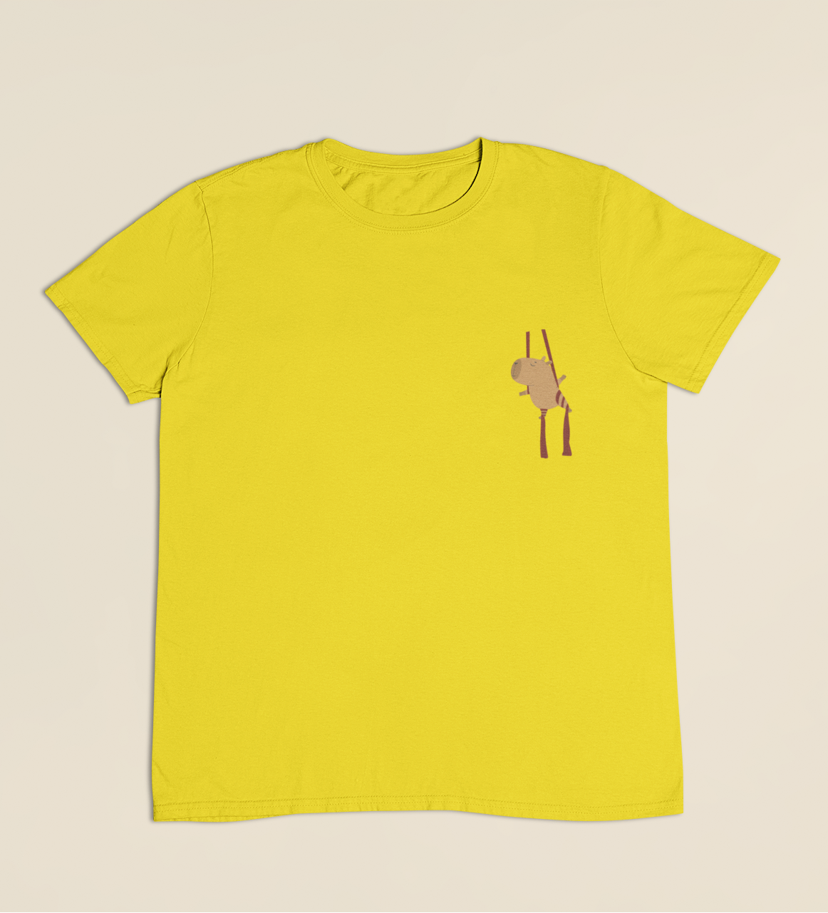 Camiseta Infantil 4 a 9 anos Capivara Tecido