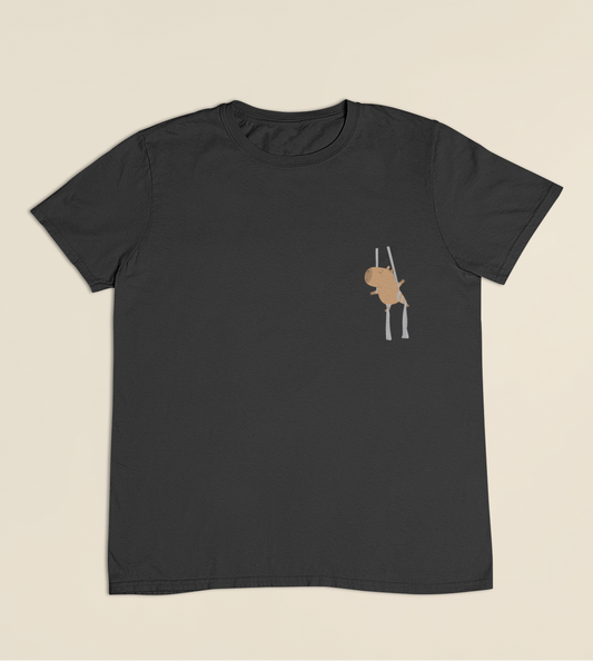 Camiseta Infantil 4 a 9 anos Capivara Tecido
