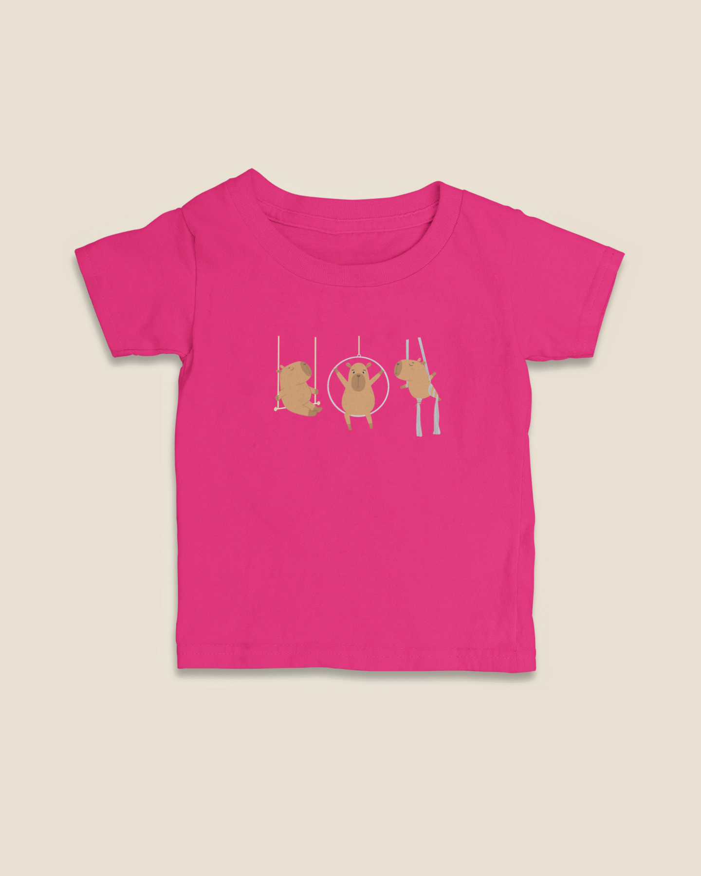 Camiseta Infantil 0 a 3 anos Capivaras Aéreos