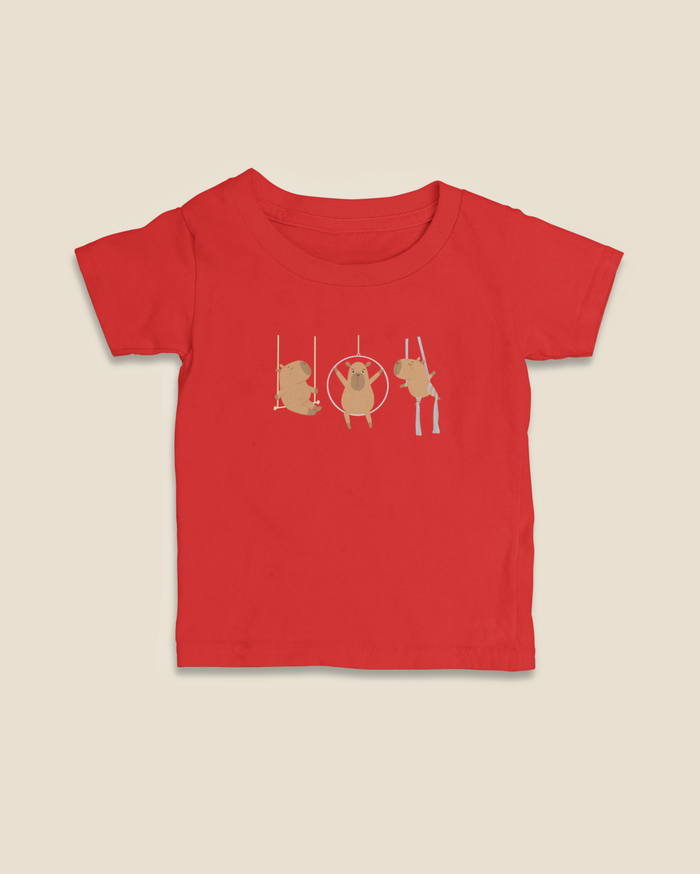 Camiseta Infantil 0 a 3 anos Capivaras Aéreos