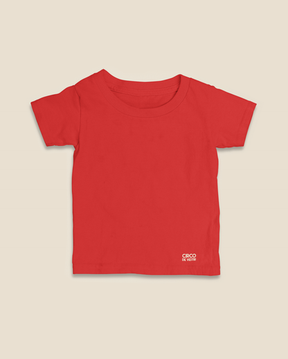 Camiseta Infantil 0 a 3 anos Tecido Liso