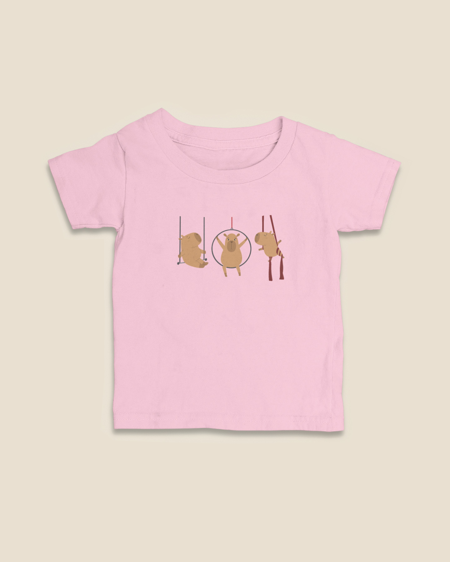 Camiseta Infantil 0 a 3 anos Capivaras Aéreos