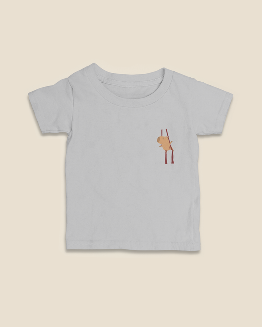 Camiseta Infantil 0 a 3 anos Capivara Tecido