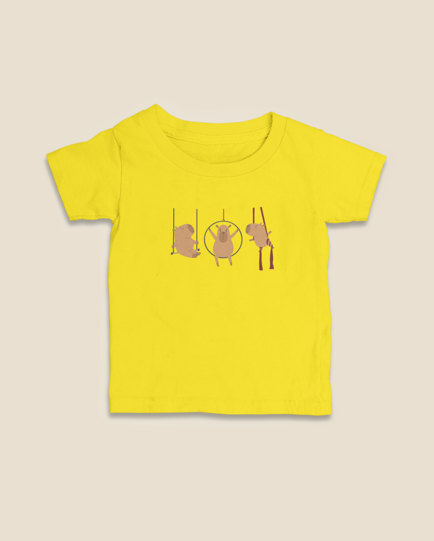 Camiseta Infantil 0 a 3 anos Capivaras Aéreos