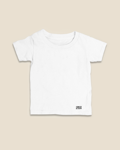 Camiseta Infantil 0 a 3 anos Tecido Liso