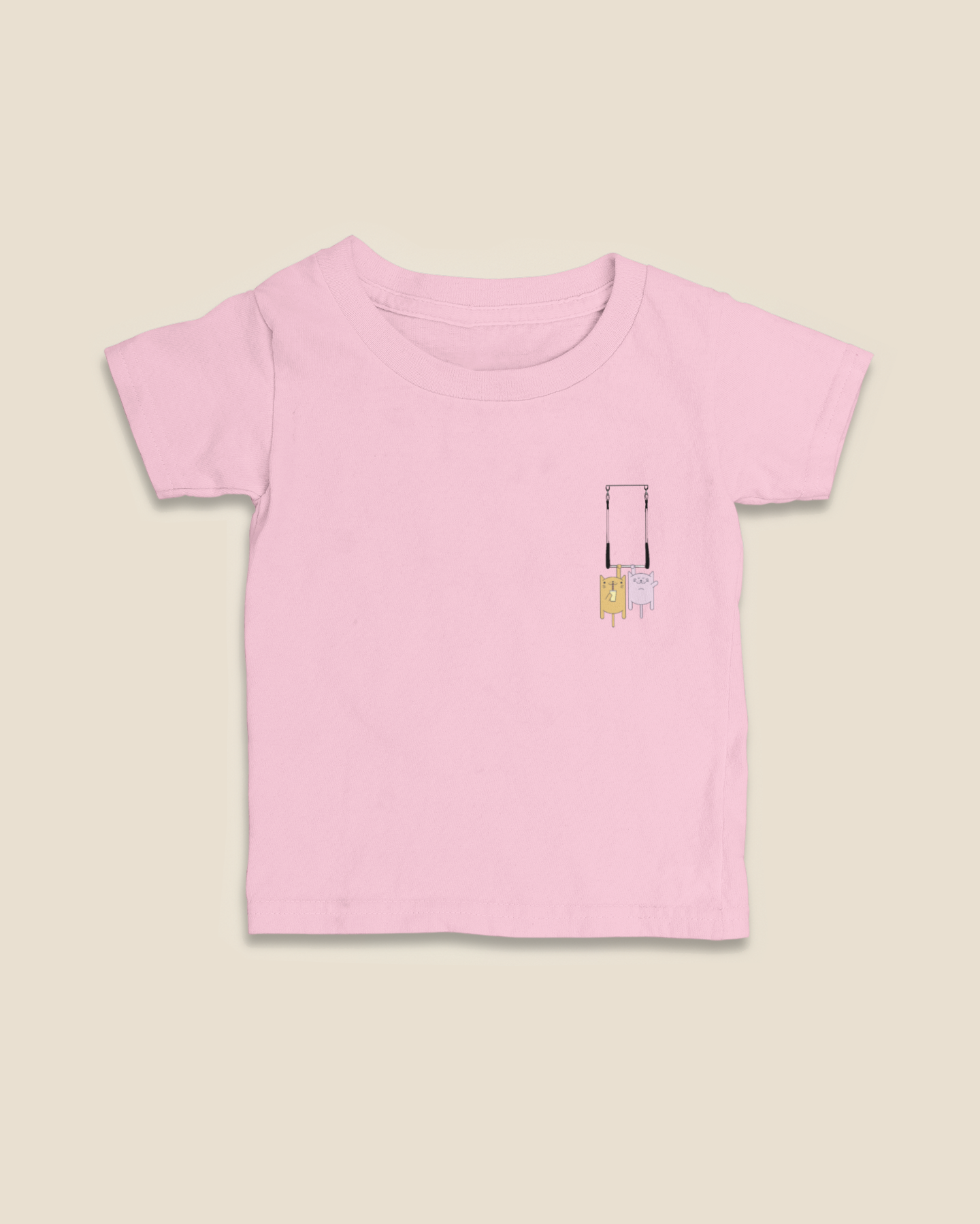 Camiseta Infantil 0 a 3 anos Gatos Trapezistas