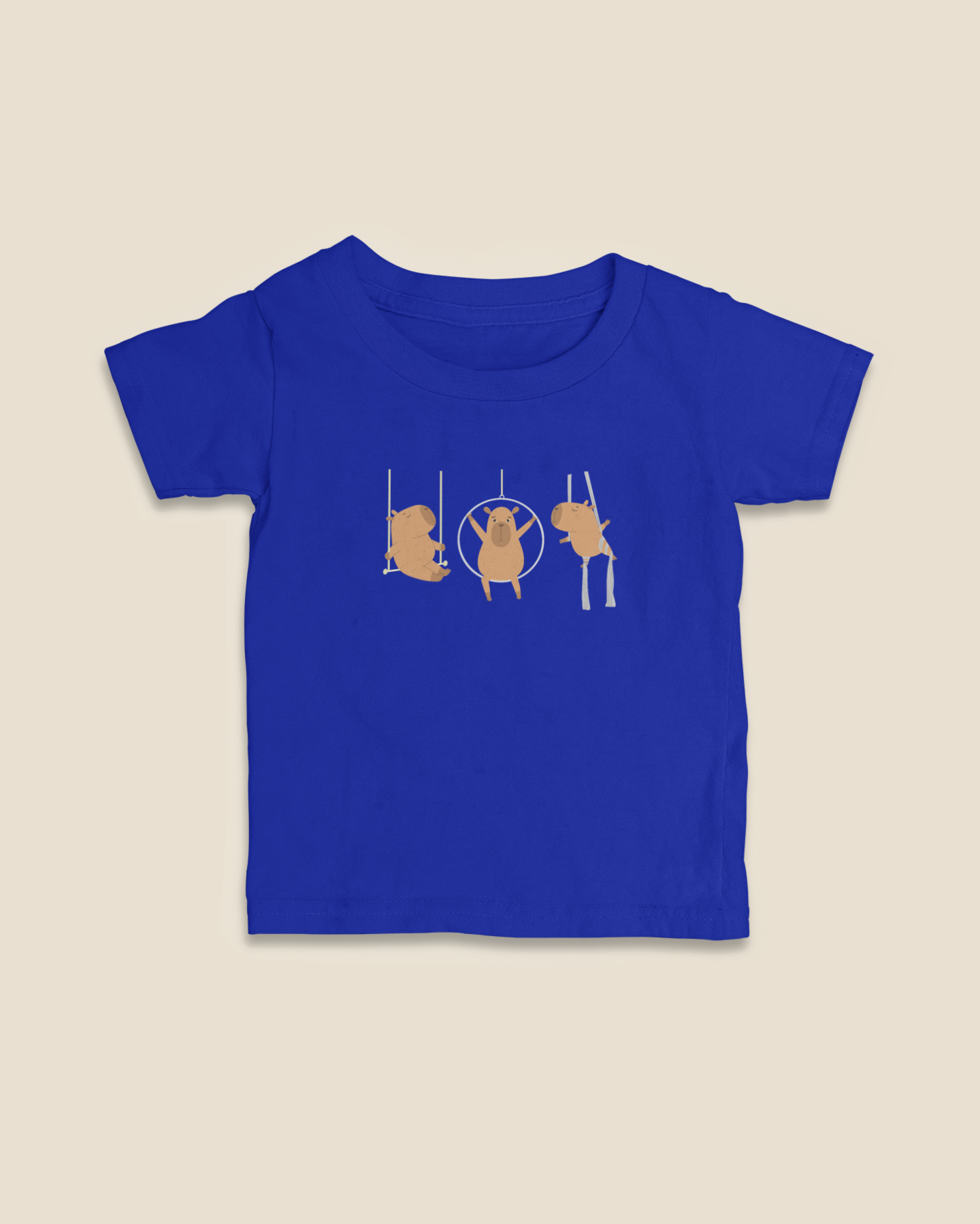 Camiseta Infantil 0 a 3 anos Capivaras Aéreos