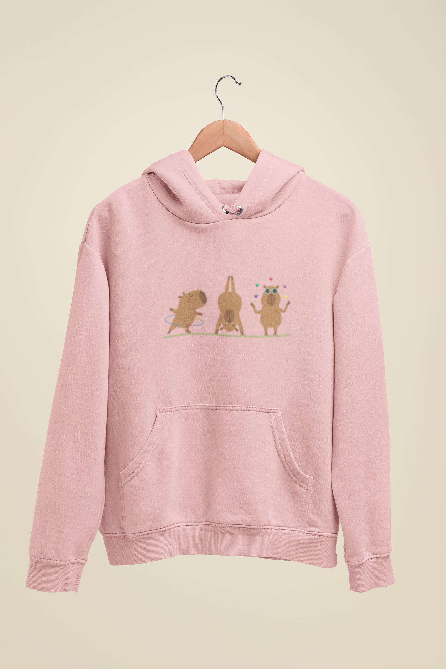 Moletom Canguru Capuz Capivaras Solo