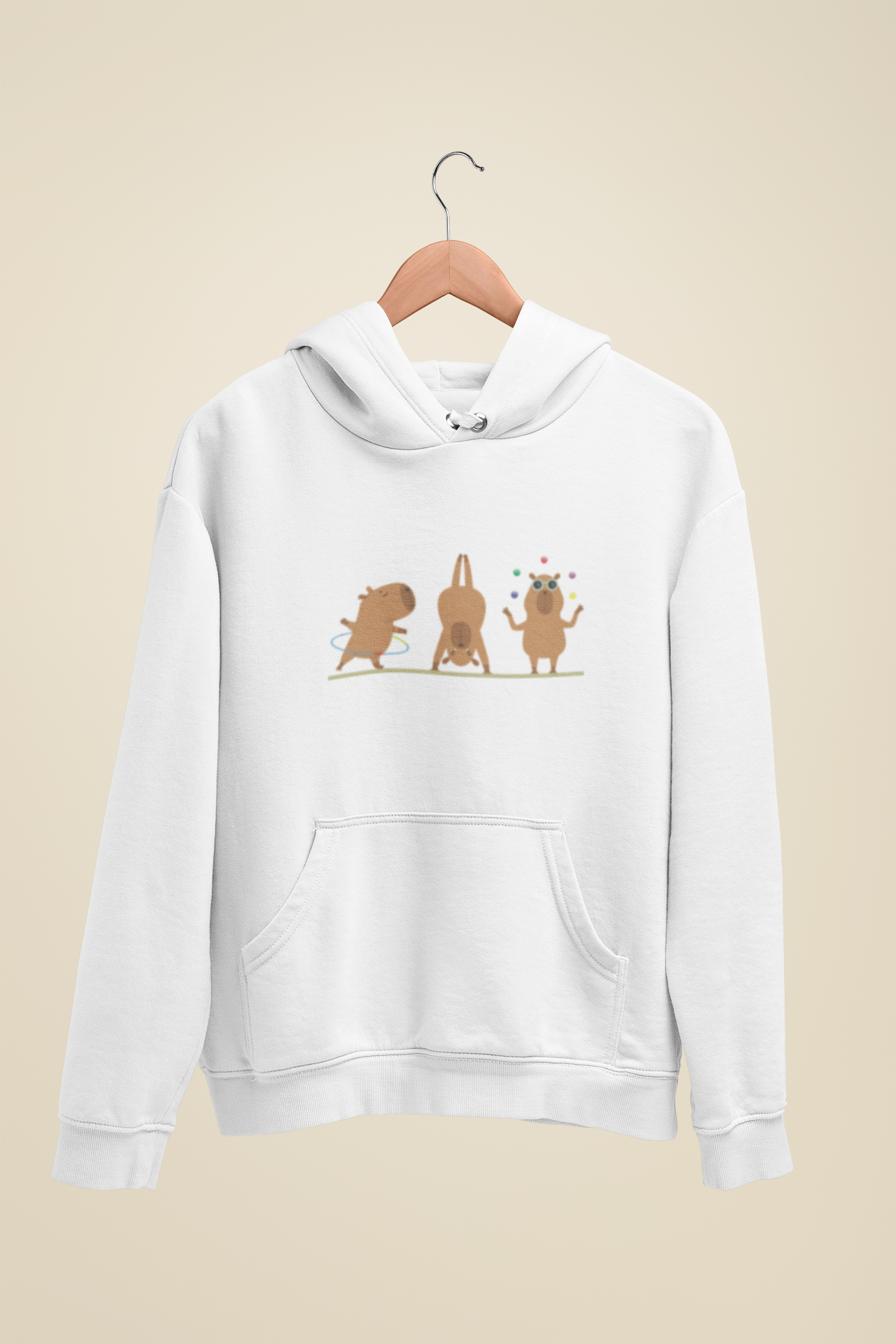 Moletom Canguru Capuz Capivaras Solo