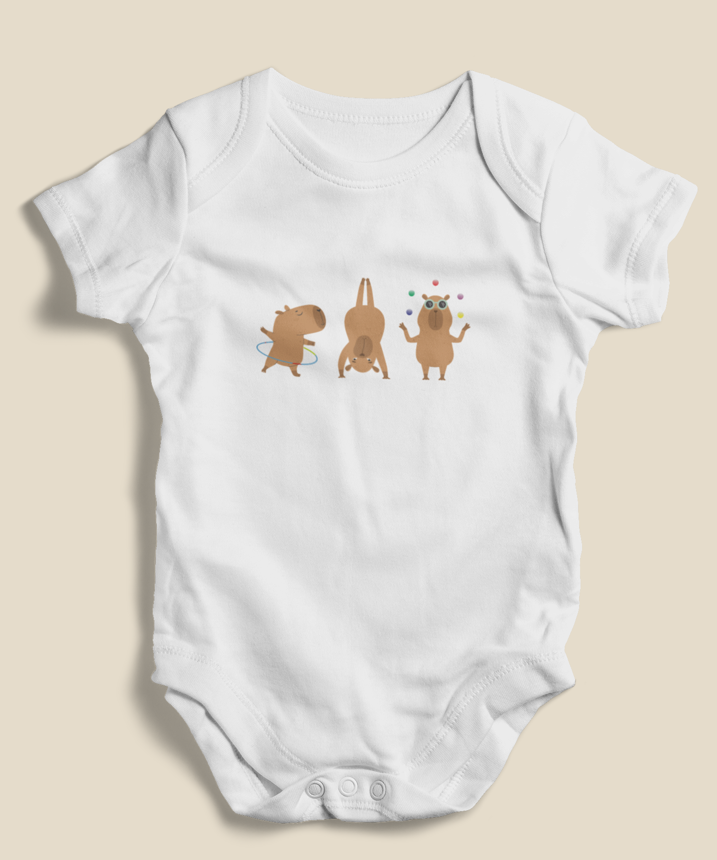 Body Bebê 0 a 1 ano Capivaras Solo