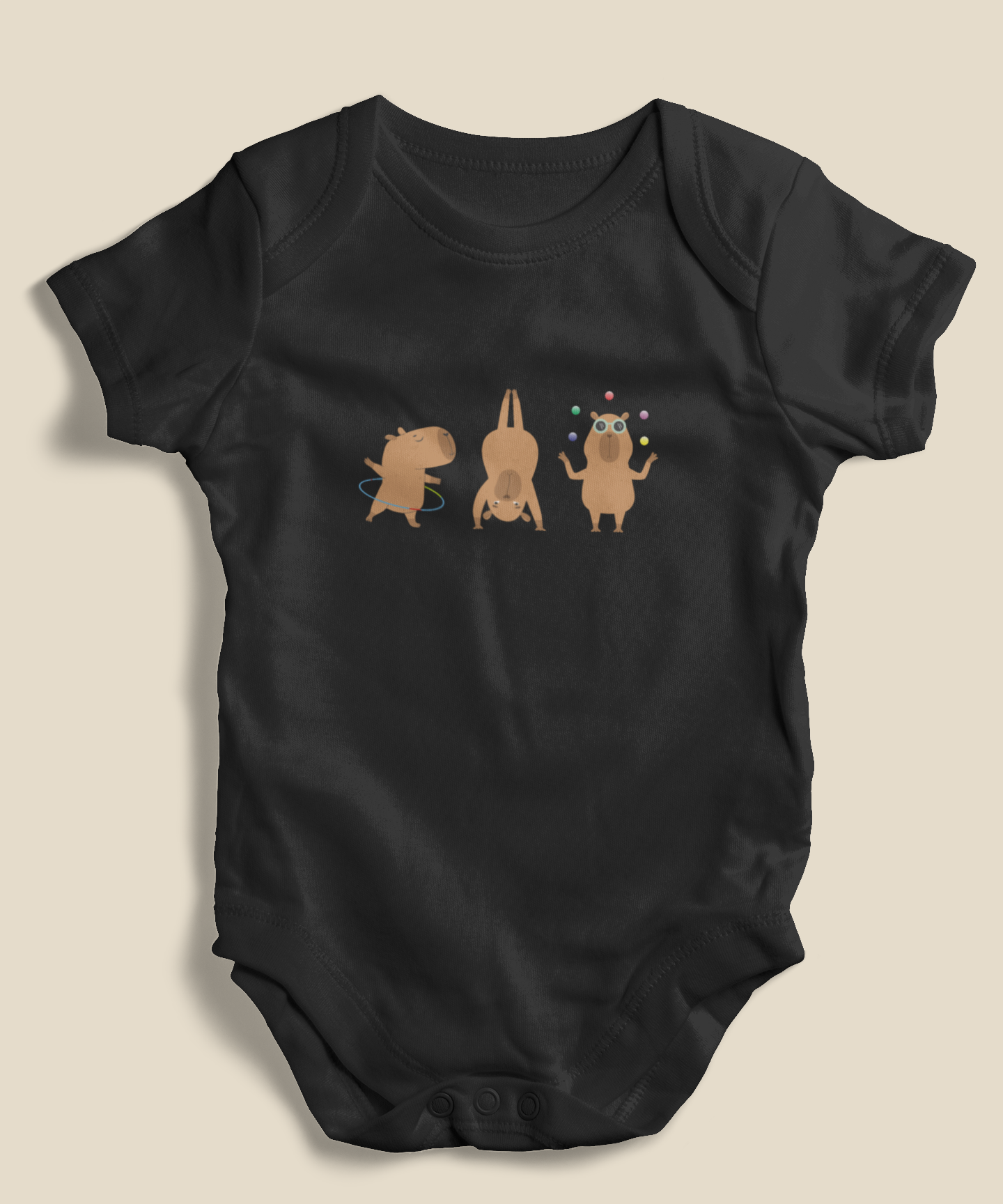 Body Bebê 0 a 1 ano Capivaras Aéreos