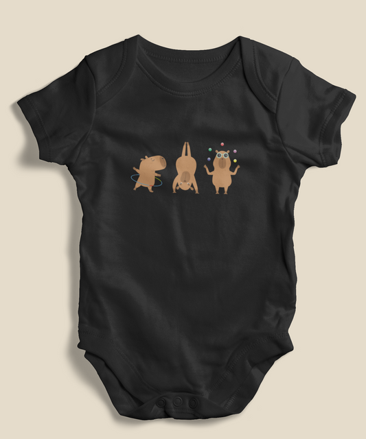 Body Bebê 0 a 1 ano Capivaras Aéreos