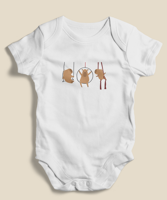 Body Bebê 0 a 1 ano Capivaras Aéreos