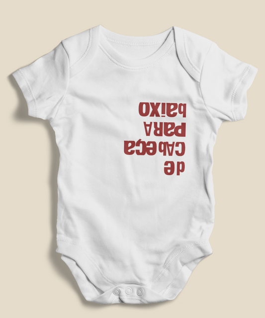 Body Bebê 0 a 1 ano De Cabeça Para Baixo
