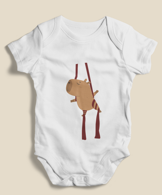 Body Bebê 0 a 1 ano Capivara Tecido